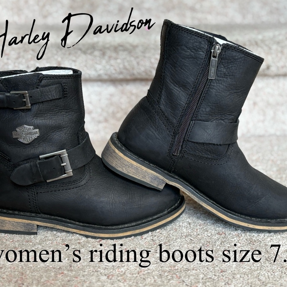 Harley-Davidson Women's Black Moto Boots